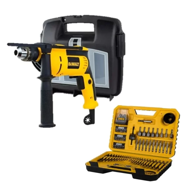 Taladro Percutor 1/2" 650W + 100 Accesorios DWD024K Dewalt
