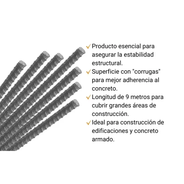 Barra de construcción Aceros Arequipa 3/8