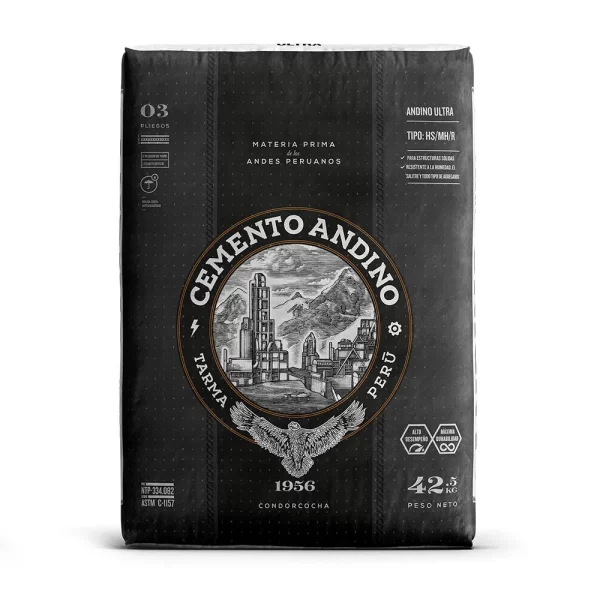Cemento Portland tipo HS 42.5kg Andino Ultra